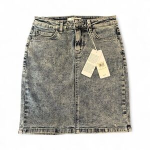 Guess Gray Denim Pencil Skirt